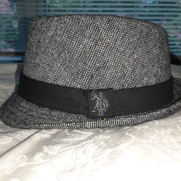 Gray Tweed Fedora Hat | U.S. Polo Assn - Picture 1 of 5